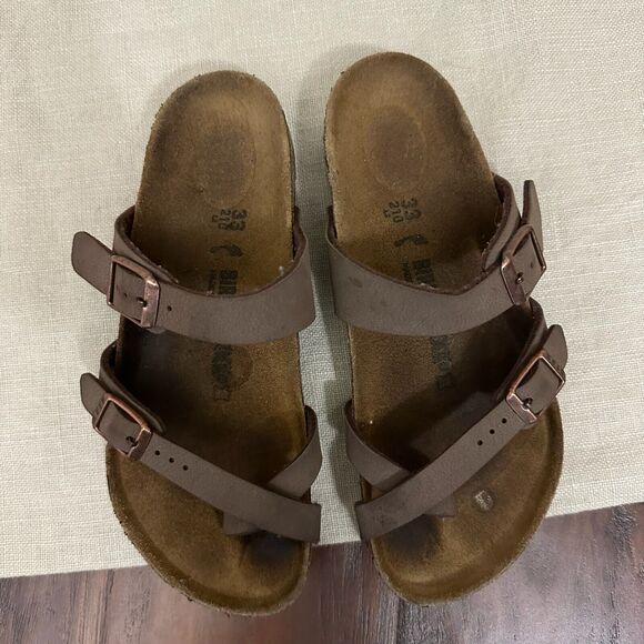 BIRKENSTOCK Mayari Sandals in Brown Birko-Flor - Picture 2 of 9
